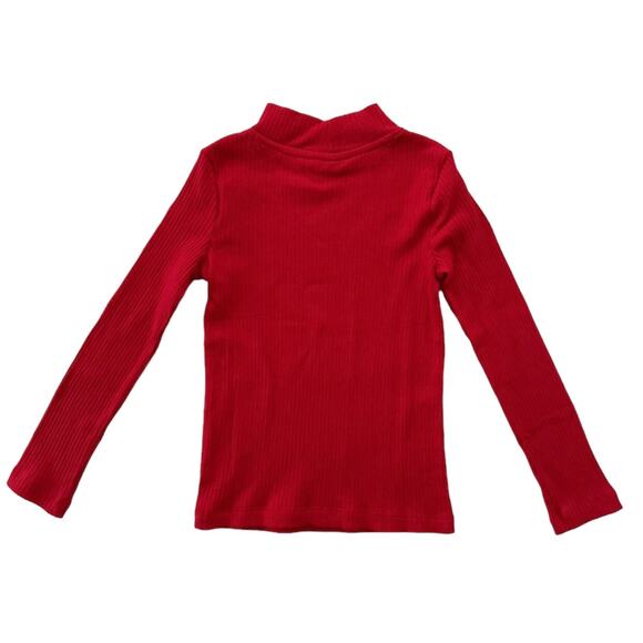 Hanna Andersson Ribbed Mock Neck Top - Picture 4 of 4